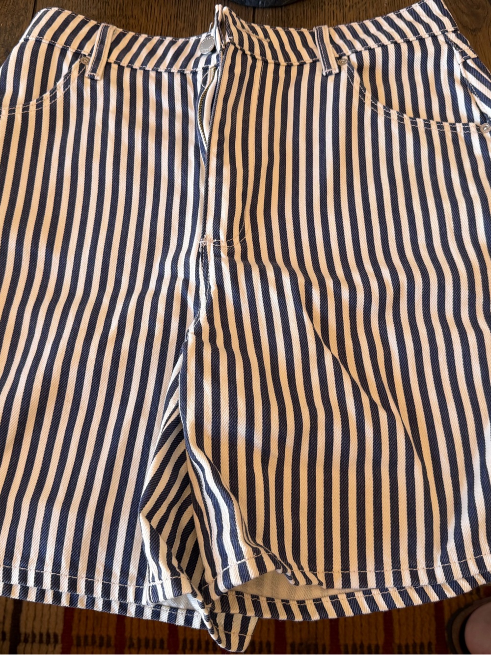 ROLLA'S Navy and White Striped Kids Bottoms